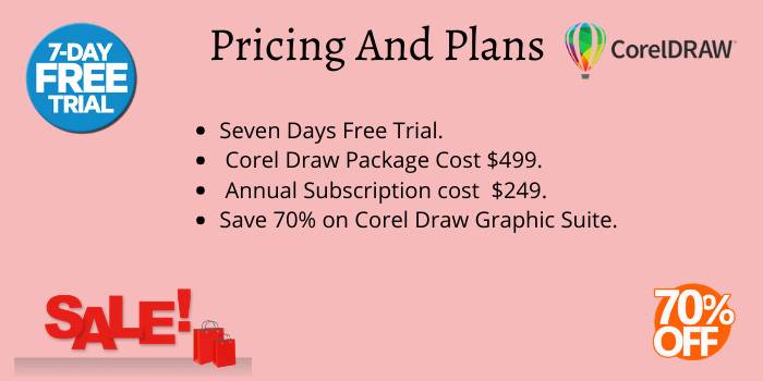 Pricing & Plan For CorelDraw Graphic Suite